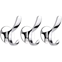 Hossom 3 Piezas Colgador para Toallas de Acero Inoxidable- Ganchos Adhesivos Para Pared- Acero Inoxidable 304…